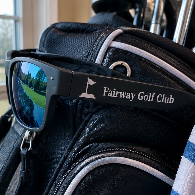 Customer photo of custom golf club sunglasses