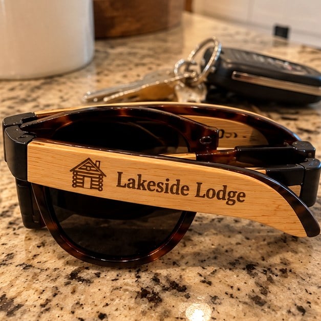Customer photo of custom lodge sunglasses